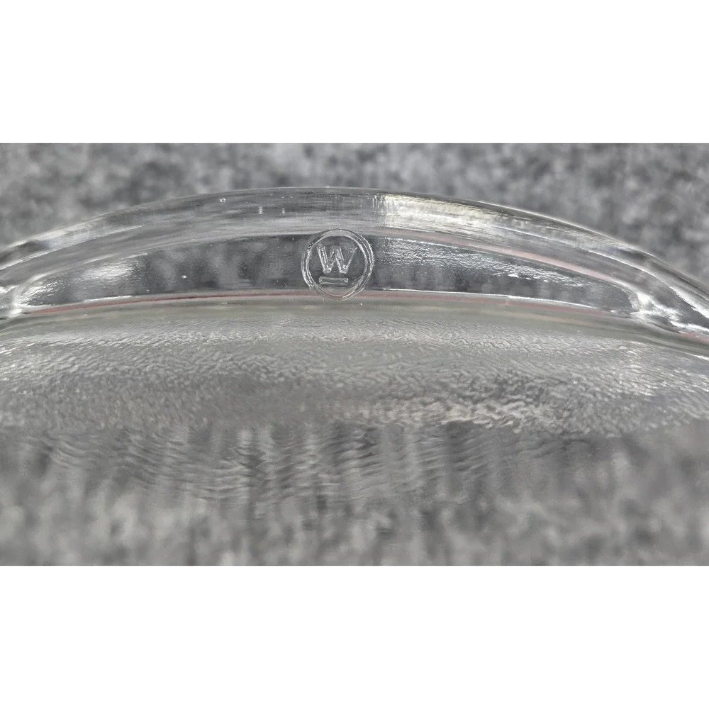 Vintage Westinghouse Glass Fin LID ONLY For Loaf Pan Refrigerator Dish Clear